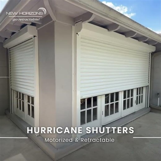 Protect What Matters Most with Motorized & Retractable Shutters 🏠