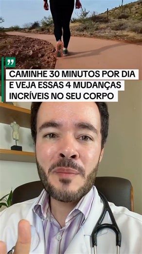 DR DANIEL TALES on Instagram: "👟 30 MINUTOS QUE PODEM SALVAR A SUA VIDA (Literalmente) 👇 Parece exagero, mas a ciência comprova: existe um “remédio” gratuito, acessível a todos e sem efeitos colaterais, mas que a maioria ignora. Estou falando da caminhada. Se você acha que é apenas um exercício para as pernas, você precisa assistir a este vídeo. Uma simples caminhada diária tem o poder de alterar a química do seu cérebro, liberando substâncias que fazem seus neurônios crescerem. 🧠✨ Mas o que