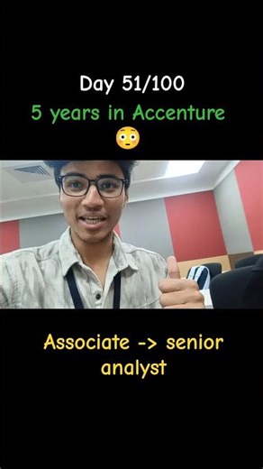 Associate ➝ Senior Analyst 😳 | Real Growth at Accenture | Day 51/100