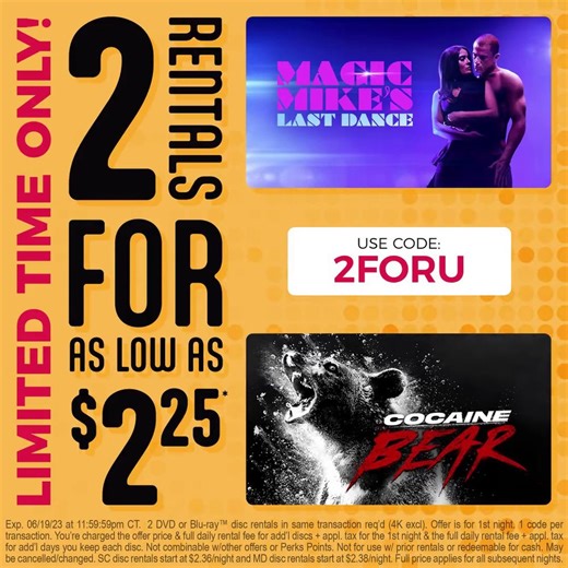 🚨 NEW DEAL ALERT 🚨 Your movie night just got upgraded. This is for a limited time only so head to the Kiosk now! | Redbox