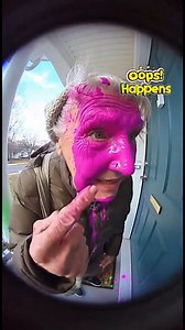 Three words to describe her reaction. GO. 😂👇 . . . . . . . #FunnyVideo #ComedyClip #DoorbellCam #PorchCam #CaughtOnCamera #PackageProtection #LOLReels #ViralLaughs #UnexpectedMoment #FamilyMoments #TrendingNow #WatchThis #ViralClip #USAContent | Oops Happens