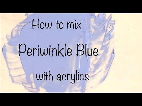 How To Make Periwinkle Blue | Acrylics | Color Mixing #32