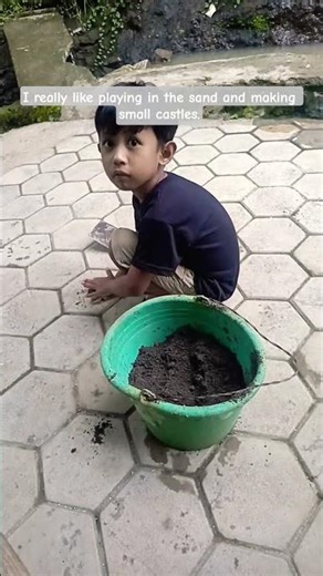 I really like playing in the sand and making small castles. #playingsand #sand