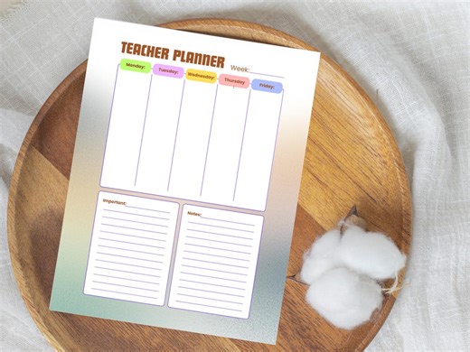 Teacher Weekly Lesson Planner | Schedule, Roster, Goals (A4 PDF Download) - Etsy UK
