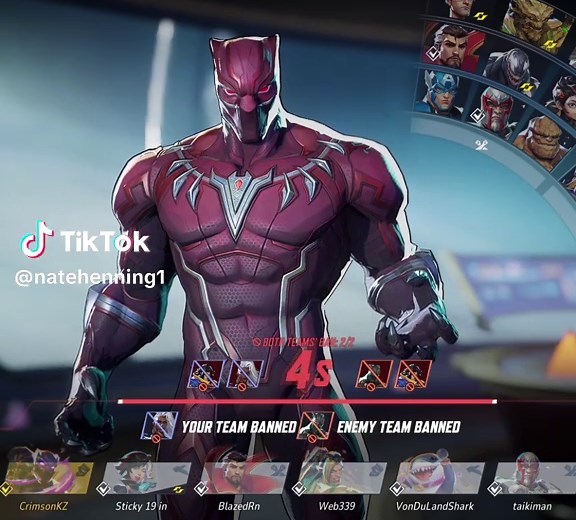 Marvel Rivals Gameplay Featuring Black Panther Conquest