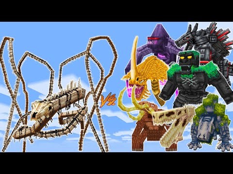 LONG HORSE vs KAIJU CRAFT ADDON | MINECRAFT PE BATTLE