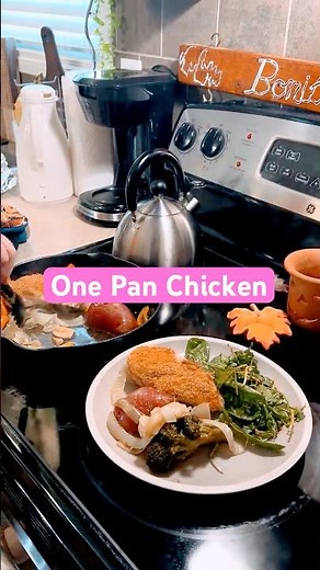 Supper in the pan is baked!!! #chickendish #castironcooking