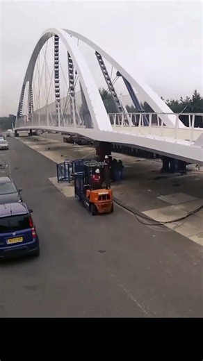 Modern Cyclist Bridge construction