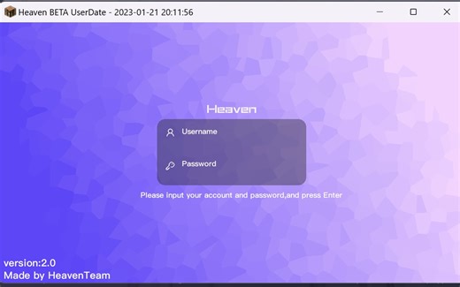 HeavenClient | Dev log好看的loginui