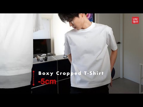 [UNIQLO] New cropped T-shirts are sure to be a hit this summer. | Boxy Cropped T-shirts