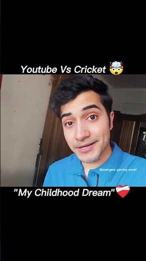 YouTube vs. Cricket 😱 Sarthak Bhau's Childhood Dream ??❤️‍🩹🥹 Wait for the end 🤯 #shorts #viral #fyp