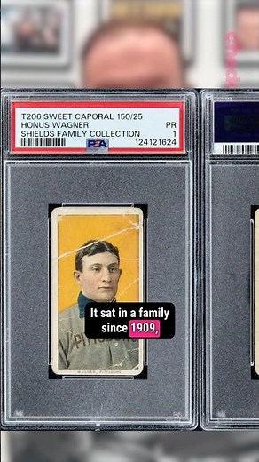 This Honus Wagner T206 card that goes for $7M #collectibles #tradingcards #baseballcards