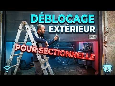 comment installer un déblocage , débrayage extérieure pour porte sectionnelle