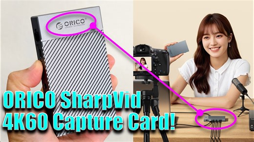 4k 60fps USB Capture Card; Orico Sharpvid Review