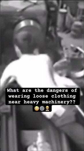 Workers loose clothing gets caught in machine #jjsafetyllc #safetyfirst #safetyfails