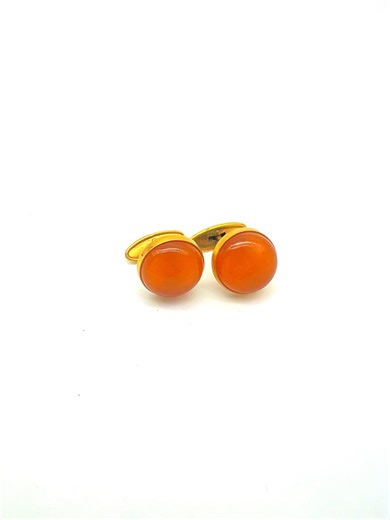 Vintage Men's Cufflinks of the USSR With Amber. - Etsy