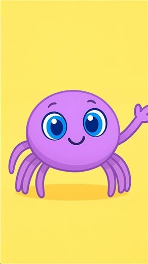 Hello Little Spider – Cute Tip-Toe Song for Kids #Shorts