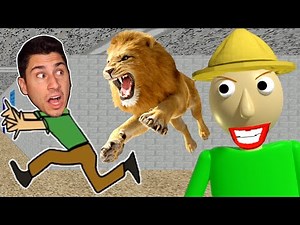 Baldi Sent LIONS To EAT ME! | Baldi's Basics