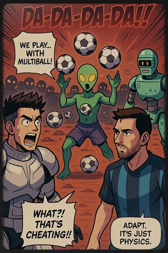 Ronaldo & Messi vs Aliens 👽⚽ | Space Cup Galaxy Rivals
