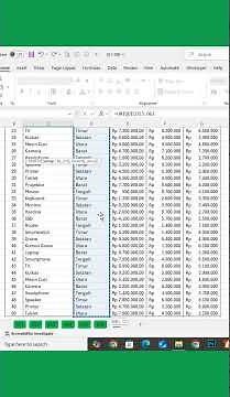 Membuat Laporan Penjualan Menggunakan Fungsi UNIQUE, SUM dan FILTER #excel #exceltips #exceltricks