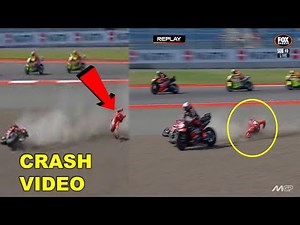 Marc Marquez CRASH Indonesia GP 2025 | MotoGP Champion Injured After Bezzecchi Collision