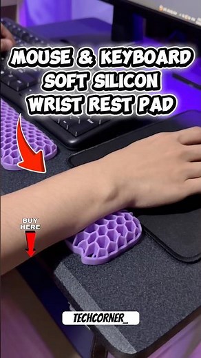 SOFT SILICON WRIST REST PAD FOR MOUSE & KEYBOARD. WRIST SUPPORT PAD #wristsupport #mouse #keyboard