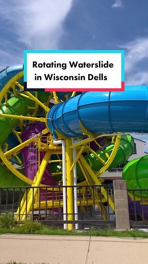 Replying to @theemojiofatooth riding Medusa’s Revenge, America’s first rotating water slide. 😳 #wisconsindells #summertravel #waterparks #wisconsincheck #themepark #traveltiktok #travelbucketlist