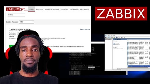 Install and Configure Zabbix Agent (Installation et Configuration Agent Zabbix sur Serveur 2019) | Glody Diphanga