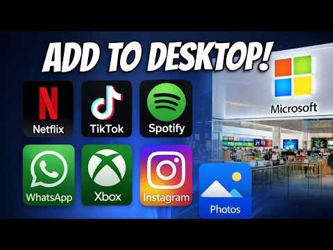 How To Add Microsoft Store Apps To Desktop