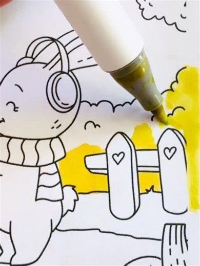 Coloring Book Cafe on Instagram: "🧡🤩MINI-TUTORIAL!🤩🧡 Let’s color Autumn foliage! 🍁🍂 Supplies used: Alcohol markers White acrylic marker Book: Autumn Hygge by Coloring Book Cafe #coloringbookcafe #coloringtutorial #colorwithme #coloringbook #alcoholmarkers #alcoholmarkerart #minitutorial #learntocolor #ohuhumarkers #caliartmarkers #cozycoloring"