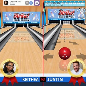 Download Strike! esports Bowling on your iOS or Android phone. With practice, you’ll be hooking the ball with precision, converting the 7-10 split, and maybe even bowling a perfect game! Check it out at games.skillz.com! 🎳 | Skillz