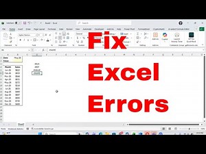 Common Formula Errors in Excel, What Causes Them and How to Fix Them! #tutorial #excel #howto