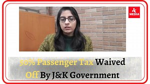 11K views · 406 reactions | 50% Passenger Tax Waived Off By J&K Government. Follow us on: Youtube https://www.youtube.com/channel/UCRXuOk2U792ckMIa8guVB3Q Instagram https://www.instagram.com/jkmediasocial/ Twitter https://twitter.com/jkmediasocial Koo https://www.kooapp.com/profile/jkmedia Telegram https://t.me/jkmediaofficial Website https://jkmedia.net/ | JK MEDIA | Facebook