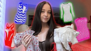 TRANSPARENT Dress TRY ON with MIRROR VIEW! | Bailey Blair TryOn - YTboob