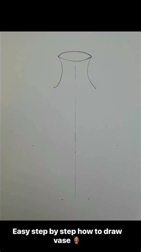 Easy step by step how to draw vase. #drawing #vase #howtodraw #draw