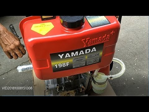 Typical Philippine Fishing Boat Engines - Testing Yamada 18 HP High Speed Marine Diesel Engines
