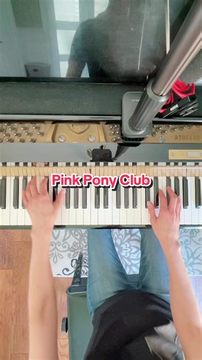 Easy Piano Tutorial for Pink Pony Club by Chappell Roan