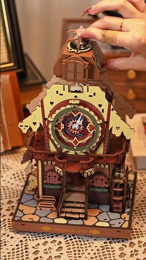 Tick-tock, time to build a little wonder! ROKR Cuckoo Clock Mechanical 3D Wooden Puzzle