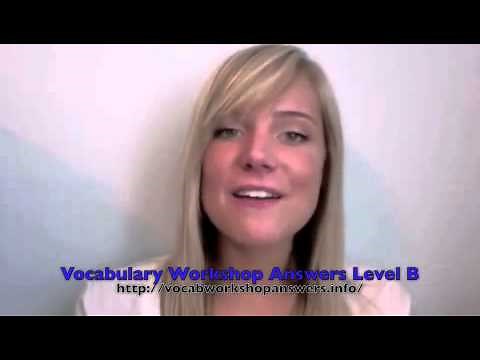 Level B Vocabulary Workshop Answers - Oxford Sadlier Level B Answers