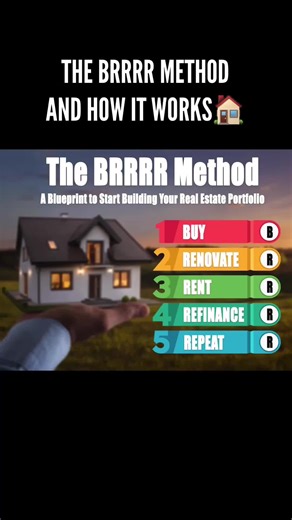 The BRRRR Method explained. #section8 #realesstateinvesting #foryou #foryoupage #fyp #viralvideo #realestateagent #realestatecouple #diyhomeprojects #brrrr #brrrrstrategy #section8housing