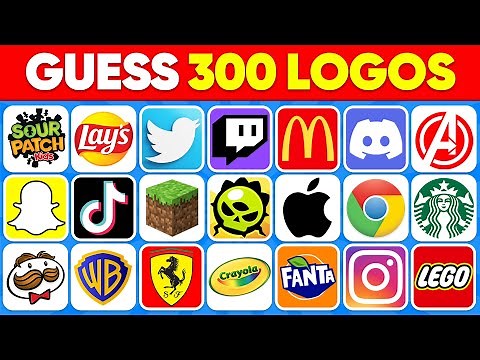 Guess the Logo in 1 Seconds 🥇🍏 300 Famous Logos | Logo Quiz 2024 | Daily Quiz