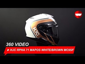 HJC RPHA 71 Mapos White Brown - Showcase