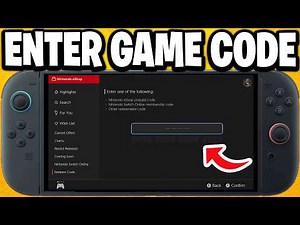 How To Enter Game Code On Nintendo Switch