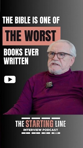 Brian Cox: ‘the Bible is one of the worst books ever written’. Full interview on channel. #podcast