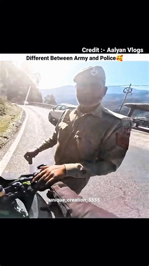 Police Vs Army🥰#trending #viral #motovlog #bikelover #vlog #shorts #rider #funny #police #army #h2r