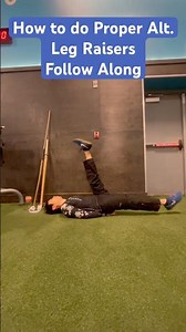 How to do Proper Alternating Leg Raisers! Follow Along! #trending #shorts #viral