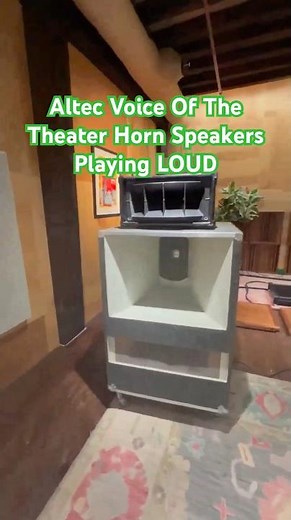 Altec voice of this theater speakers doing what they do best: playing really loud!