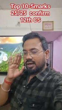 12th Computer science important questions-quaterly exam 2025