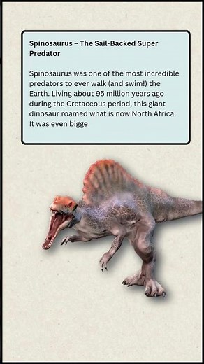 Spinosaurus: The Swimming Super-Predator! #dinosaur