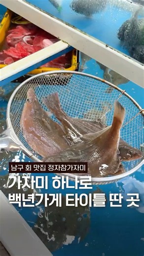 Scored the Century-Old Store title with just flounder! Ulsan must-visit "Jeongja Chamgajami"